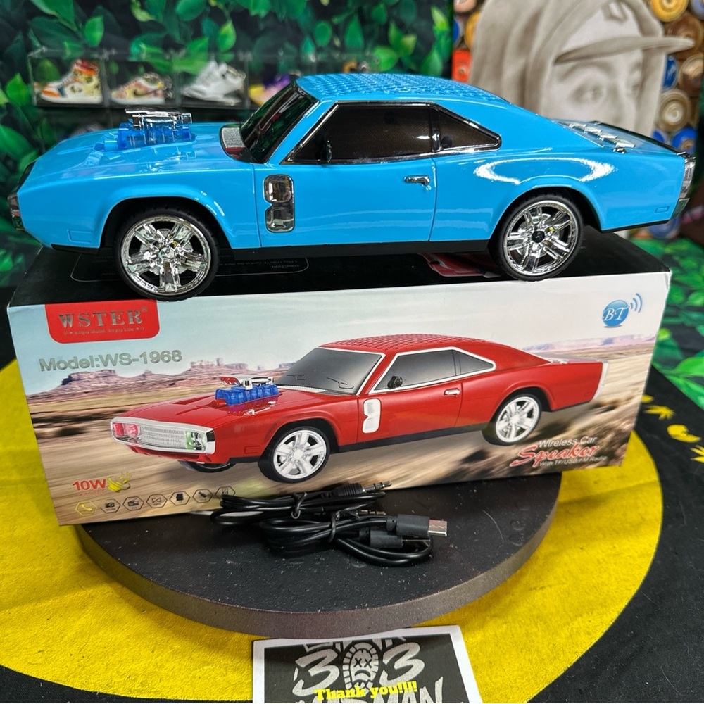 WSTER Dodge Charger Bluetooth Speaker WS-1968 10 watts  BNIB